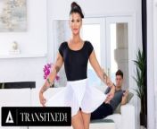 TRANSFIXED - Trans Ballerina Domino Presley Turns On Roommate Michael DelRay During Foot Massage! from meera jasmin xx girl with kapda