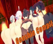 Genshin Impact Mega Sex Compilation Hentai Uncensored from nazia haque orsha