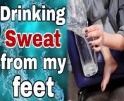 Drink my Foot Sweat! Femdom Slave BDSM Sweaty Socks Licking Feet Ass Domination Milf Real Homemade from socks slaves