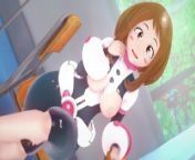 Fucking Ochako Uraraka from Hy Hero Academia Until Creampie - Anime Hentai from hy8