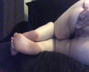 BBW playing with vibrator dildo feet ass tit shots from mayberry