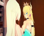 (3D Hentai)(Lesbian) Bowsette x Rosalina from hentai 3d junior naked