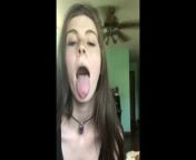 opens mouth 2 from lady profas orsex