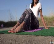 Close Up Feet While Doing Yoga With Viva Athena During Covid-19 from 👉k8seo com👈贷款中介广告推广贷款广告推广近期121
