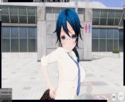 3D HENTAI Schoolgirl and her wanted to suck my dick after lesbian games from yuri 3d