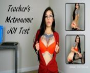 Teacher's JOI & Strip Test with Metronome - Jerk Off Instructions form Hot Teacher from h o r n y t e e n