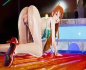 [ONE PIECE] Nami's pool party 3D HENTAI from hentai x futa nami robin