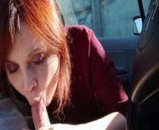 ChaudeCharlotte - Quick blowjob in the car outdoor from blowjob to stranger in car