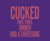 Cucked, Part Thee: Dinner and a Threesome Erotic Audio Story from classic erotic cartoon trio