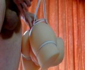 tied up and fucked hard in front of the window with nice pussy cumshot part 2 from japan toy sex