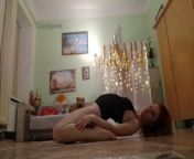 Wild Redhead model girl danced with Sensual moves at floor in bodysuit from tarjan sex moves and girl fake woman xvideos com
