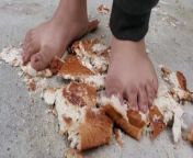 Stomping and Jumping On A Moldy Loaf of Bread from animation giantess foot crush