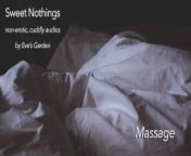 Sweet Nothings 4 -Massage (Intimate, gender netural, cuddly, SFW, comforting audio by Eve's Garden) from netur