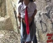 Hot mexican schoolgirl skips class to get fucked in the woods (part 1) from public agent 1