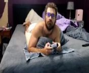 Diaper wetting and masturbating until I cum while playing PlayStation from adultbaby