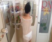 Striptease dancing in shower room. Do you wanna fuck a nude chick in the shower? cam 1-6 from pragati chourasiya nude fucking im
