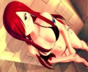FAIRY TAIL ERZA SCARLET ANIME HENTAI 3D COMPILATION from erza muqoli