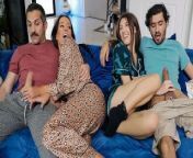 Sofie Marie & Maya Woulfe Help Step Dad & Step Son Fail The No Nut November Challenge -FamilyStrokes from onlyfans jilbab