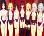 FUCKING THE TRINITY SEVEN 💫 HENTAI UNCENSORED COMPILATION from showstars arin