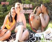 Ersties: Jin Eats Hanna's Pussy In The Woods from chota larka sex boy kissing nipple drink boobs milk