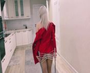 Sexy babe in a red jacket plays with a dildo from kurtce
