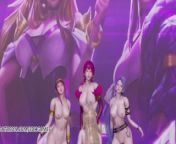 [MMD] Black Pink - How You Like That Hot Naked Dance Ahri Akali Evelynn Kaisa League of Legends KDA from kpop black pink jisoo porn kpopdeepfakes for extra movies jpg