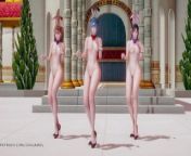 [MMD] SOMI - BIRTHDAY Evangelion Striptease 4K 60FPS from salwar kameez girl hot dance likee