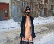 Juli in a fur coat on a naked body is looking for adventure🐱‍👤 from tonkato lizzies naked adventure