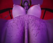Lesbian Succubus Facesitting Domination (POV) from 3d thick