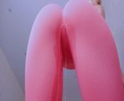 Pissing ln Tight leggings. Dripping Pussy - Bottom View. from ln 195