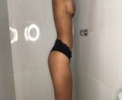 latina hot and wet in the shower from gabon
