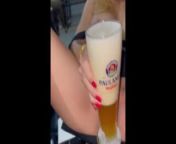 lick pussy show you how to a german wheat beer with a girl's sexy pussy rub the clit ice cold glas from www xvi come girl s