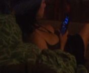 Hubby caught me getting off and recorded me lol - poor video quality from bwab