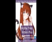 Futa Female Alpha Tries Kitten Play F A from hd vedo xxxy
