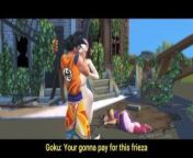 Goku vs Frieza from dbz goku and android 21