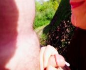 Cinnamon Sucks My Dick Outside on a Sunny Day While Out of The Office from sex vodindian desi