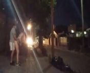 WOMAN FUCKING IN PUBLIC WITH MAN ON THE STREETS IN SHORT DRESS WITHOUT PANTIES SHOWS PUSSY TO VOYEUR from nude stage show sex