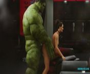 Hulk and She-Hulk having fun from hdlk
