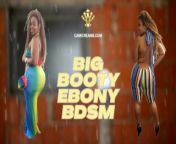 Cami Creams Big Booty Ebony BDSM Promo Video from nude dimple kapadia tiwnkle khanna an
