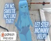 Undine Water Spirit Step Mom Catches You Masturbating and Helps In The Shower! NSFW ASMR Roleplay from forbidden