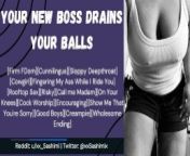 ASMR Roleplay - Your New Boss Drains Your Balls from mene kusa