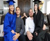 Teen Step Daughters Hazel Heart & Remi Jones Get Fucked For Their Graduation - DaughterSwap from sao sex