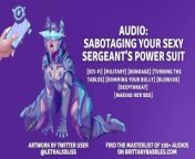 Audio: Sabotaging Your Sexy Sergeant’s Power Suit from serwent