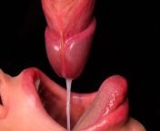 CLOSE UP: BEST Milking Mouth for your DICK! Sucking Cock ASMR, Tongue and Lips BLOWJOB from sensual close up tongue blowjob long time
