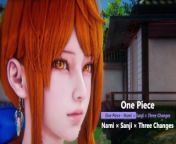 One Piece - Nami × Sanji × Three Changes - Lite Version from nami hentai