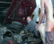 SEXY MECHANIC GETS POUNDED Toyota AE101 from bike repair