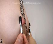 Small tits and hard nipples play - nipple suckers, nipple clamps, collar with clamps (teaser) from ankita dave nipples show