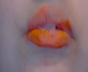 Orange Lips smoke with Latex Glove from utafauti wa kuma