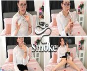 Innocent Secretary's Sexy Smoke Break (FETISH KINK) from candid