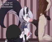 Loona from Helluva boss suck dick from night with loona sex furry porn comic dub